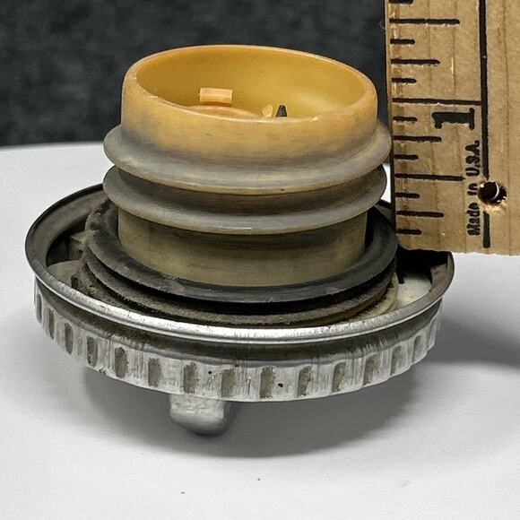 Vintage NDH Gas Cap OEM Fuel Tank Cover Classic Auto Silver - Picture 10 of 10